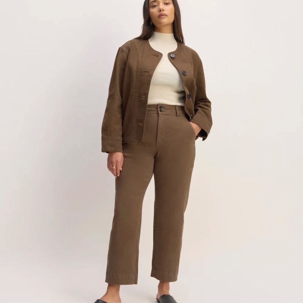 The Organic Straight-Leg Pant - Cocoa - 6